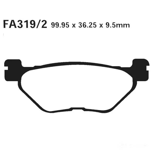 Bremsbelag BremsbeläGe EBC FA319 2HH Hinten FüR Yamaha XV 950 Bj. 2014-2016-image