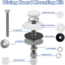 Kit de montaje de tabla de buceo en piscina para tabla de dos agujeros S.R.Smith, buceo residencial