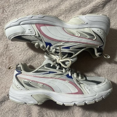 Puma Milenio Tech Trainer White Pink Blue Size 8.5 Women's