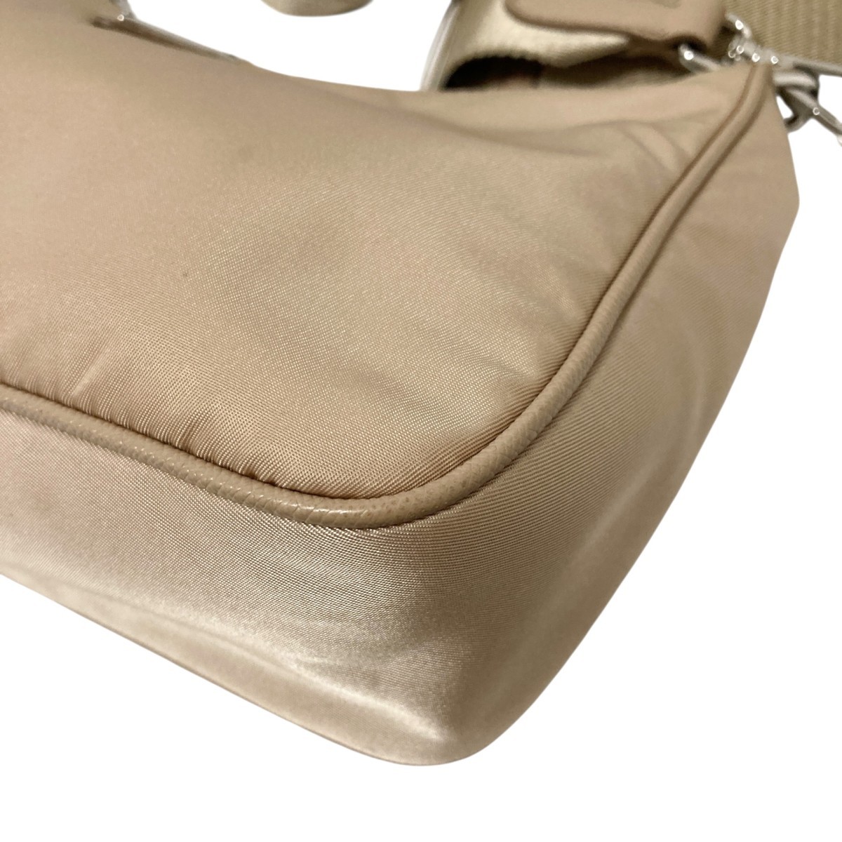 Prada Beige Key Ring with Triangular Plate for Sh… - image 4