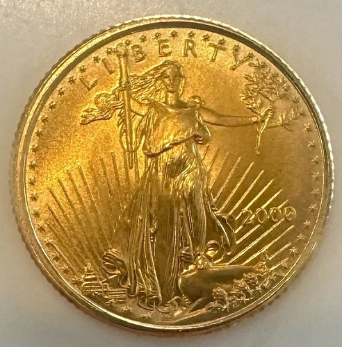 2000 $5 GOLD EAGLE! GEMBU+ NO RESERVE  #64820
