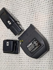 working set different Genuine Swivel Sweeper Battery Chargers, untested battery