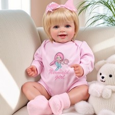 BABESIDE Reborn Baby Dolls Girl - 20 Inch Cute Blond Realistic-Newborn Baby Doll