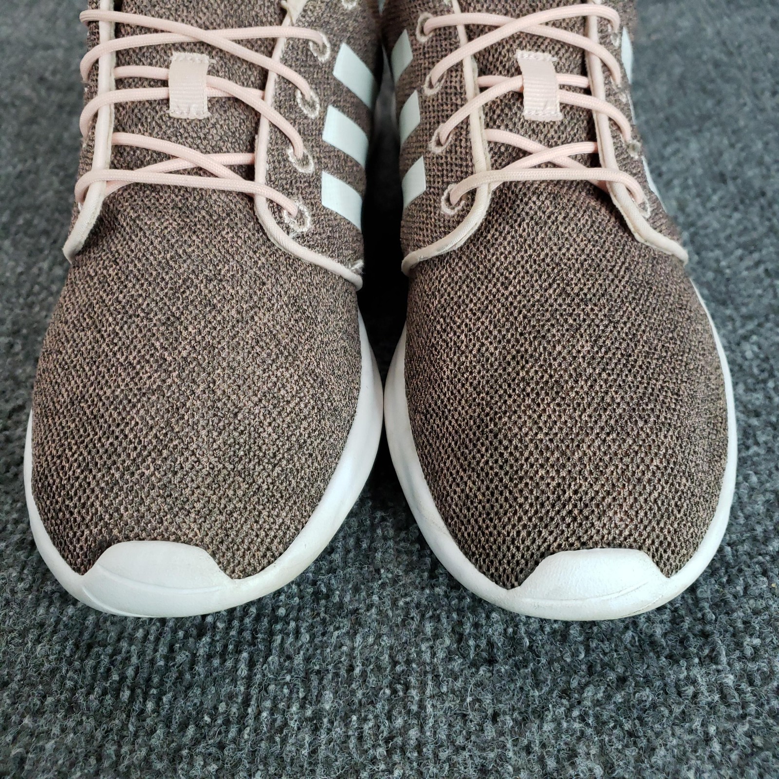 Adidas Neo Cloudfoam QT Racer Shoes Womens 11 Brown Pink Running Sneakers AH2546 thumbnail 3