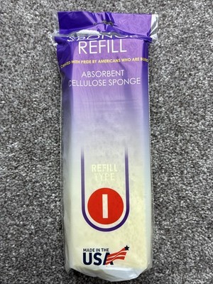 Butterfly Mop Refill Type I Cellulose Squeeze Head  9.50  X 3  USA New Sealed