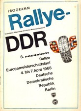 Programm 1968 Rallye DDR - 8. Pneumant Rallye
