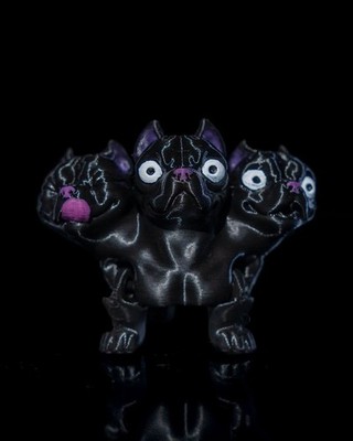Cerberus Dog Figurine   Three-Headed Halloween Statue | 3D Printed Mythical
