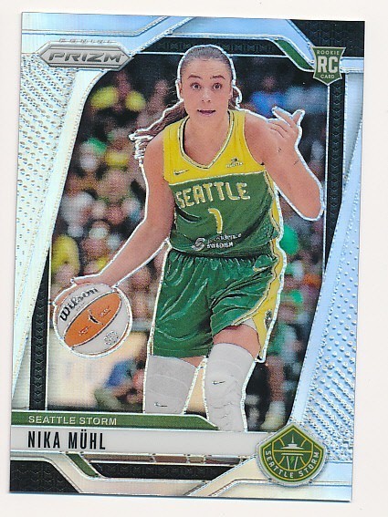 NIKA MUHL 2024 PANINI PRIZM WNBA SILVER #75 RC ROOKIE STORM MINT