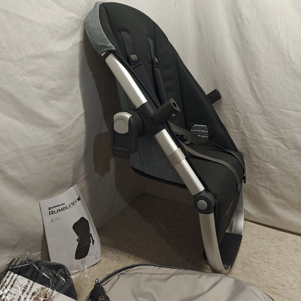 Uppababy RumbleSeat V2+ For Vista V2 V3 Stroller Blue Melange/Silver Frame - Image 4 of 4