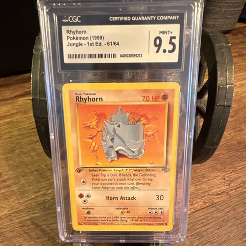 Rhyhorn (1st Edition) graded CGC 9.5 for sale on eBay