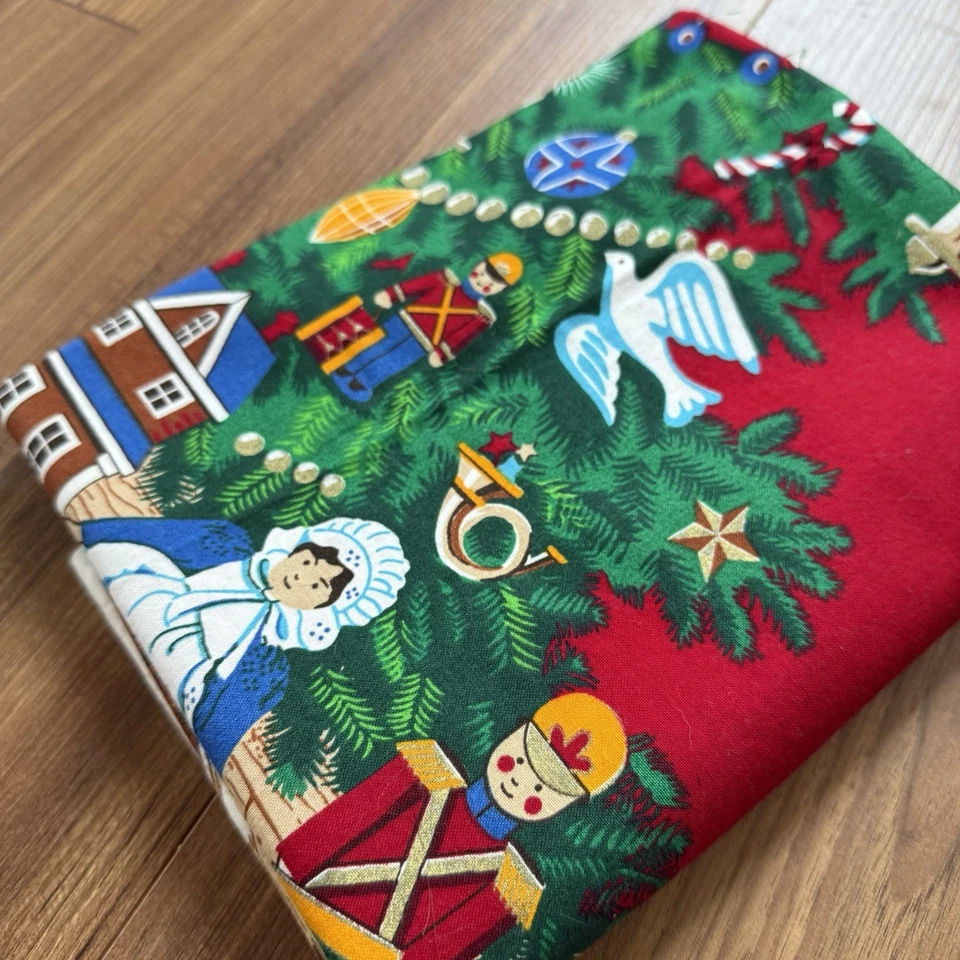 Vintage Cut & Sew VIP Cranston Christmas Tree Fabric Panel Holiday Apron - Image 2 of 4