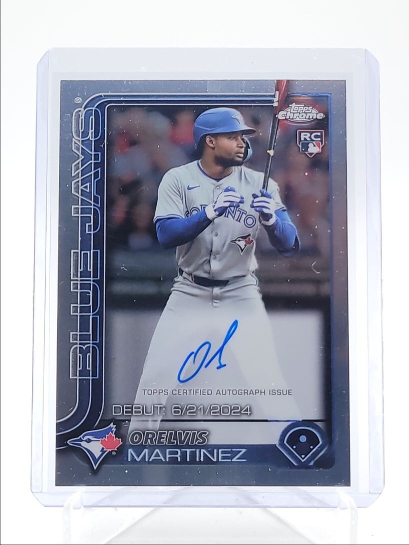 ORELVIS MARTINEZ 2025 TOPPS CHROME DEBUT ROOKIE AUTOGRAPH RC AUTO Q6010