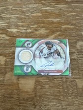 2025 Topps Finest GREEN Refractor Tyler Locklear Rookie Auto Patch /75 #RAJR-TL
