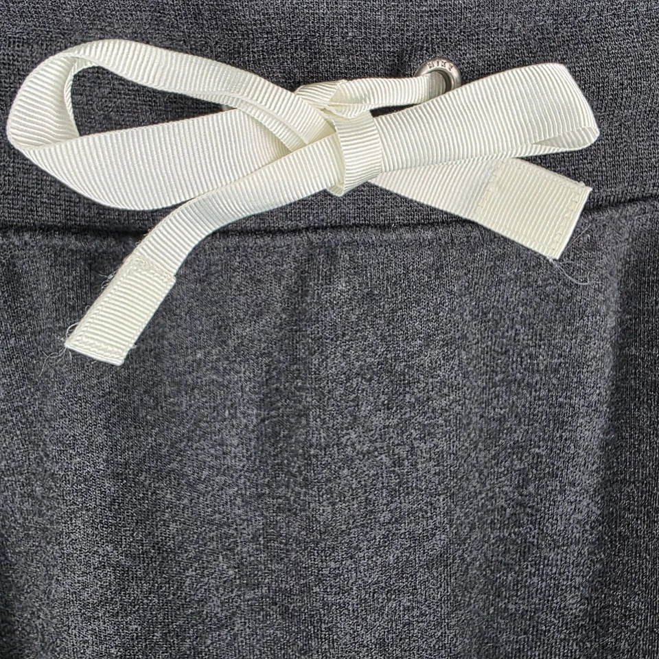 耐克女式健身房复古裙 L 灰色抽绳标志 A 字休闲运动 — 第 3/4 张图片