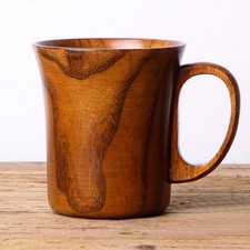 Holz Tasse Becher Tee Kaffee Handgefertigt für Camping Picknick Home Office