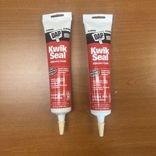 2 Pack - Dap Kwik Seal Almond Kitchen, Bath  Plumbing Adhesive Caulk 5.5 oz