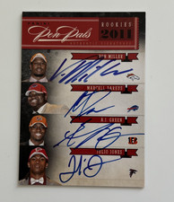2011 Panini Pen Pal Rookies Auto Von Miller AJ Green Julio Jones Marcell Dareus