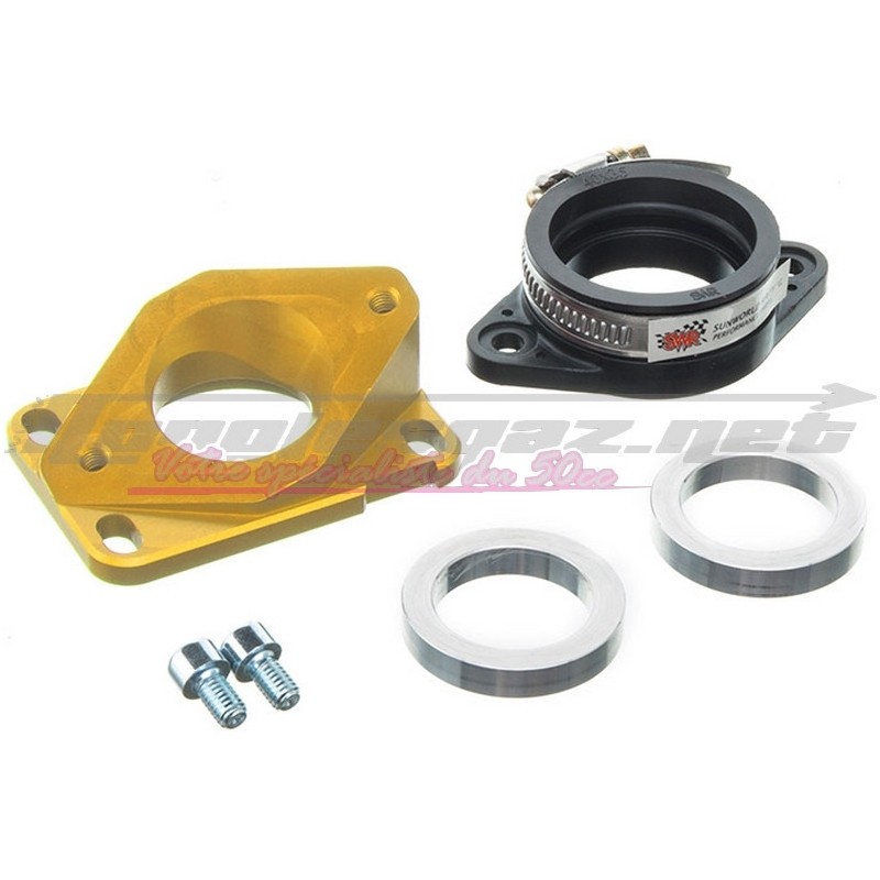 Pipe d admission MOST 40mm or pour carburateur PWK de moto 50cc AM6 et Derbi
