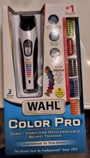 Wahl Color Pro CORD / CORDLESS RECHARGEABLE BEARD TRIMMER 8-Comb Precision Blade