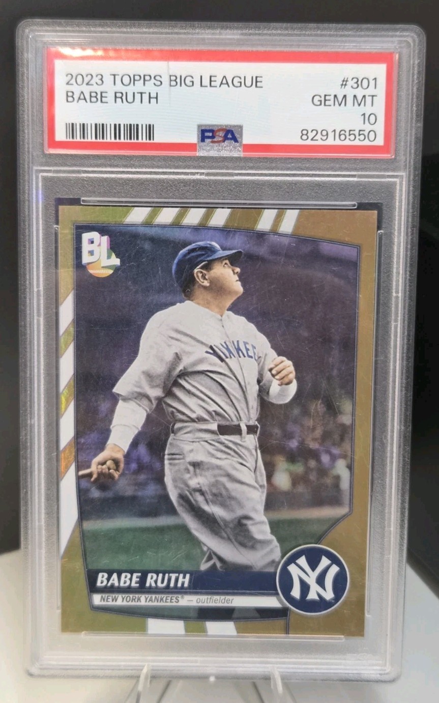 2023 Topps Big League #301 Babe Ruth PSA Gem MT 10 New York Yankees MLB