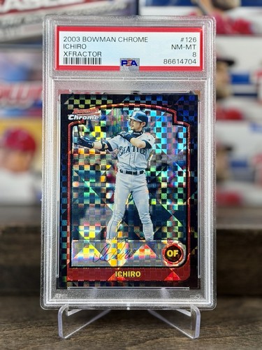 ICHIRO SUZUKI PSA 8 2003 BOWMAN CHROME #126 XFRACTOR