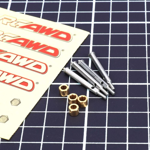 #45 Steel Extended 4mm Wheel Axles For RCAWD Portal Axle for Axial SCX24 Upgrade - Picture 6 of 7
