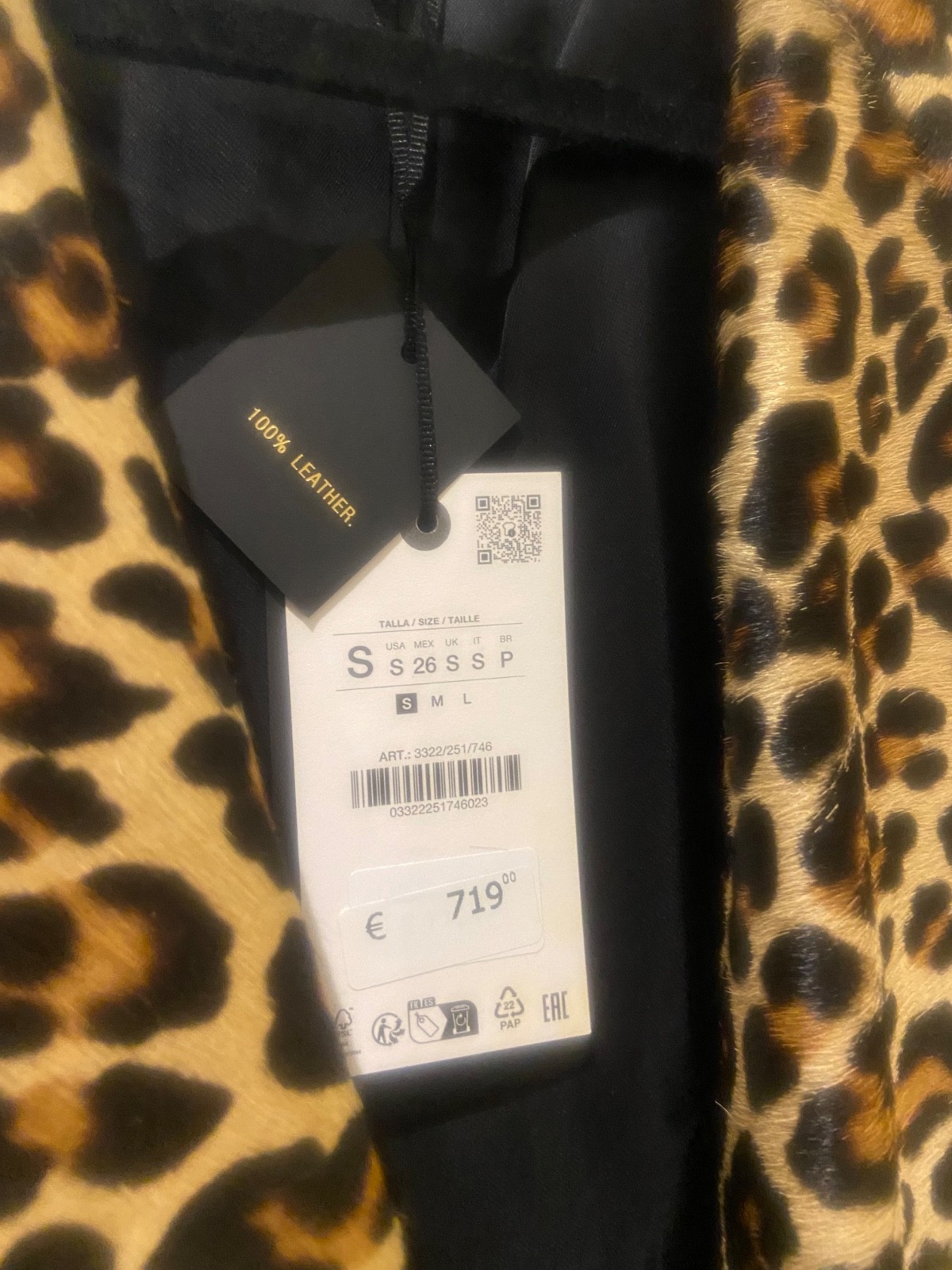 ZARA X KATE MOSS X ZARA  LEOPARD JACKET SIZE SMALL LIMITED EDITION image 8