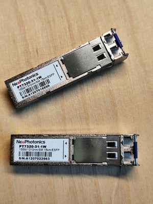 2x NeoPhotonics PT7320-51-1W-KHW 1.25G 1310nm 10km fiber optic Transceiver SFP