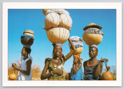 Couleurs D'Afrique Market Scene Mali Africa Postcard