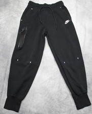 Nike Pants Mens Small Black Tech Fleece Joggers Sweatpants Zip Pocket Athletic