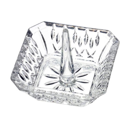 Crystal Ring Holder Dish Jewelry Ring Rack Display Holder for Wedding