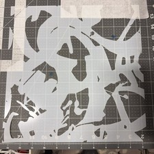 Splatter Abstract AIRBRUSH Spray Paint STENCIL Template 12 Grunge Graffiti LG