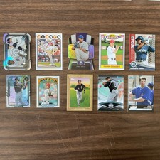 Lot of 10 Various Insert Baseball Cards ~ Rookies, Stars ~ Bowman, Topps