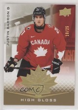 2021 Upper Deck Team Canada Juniors High Gloss 10/25 Justin Barron #13 q2l