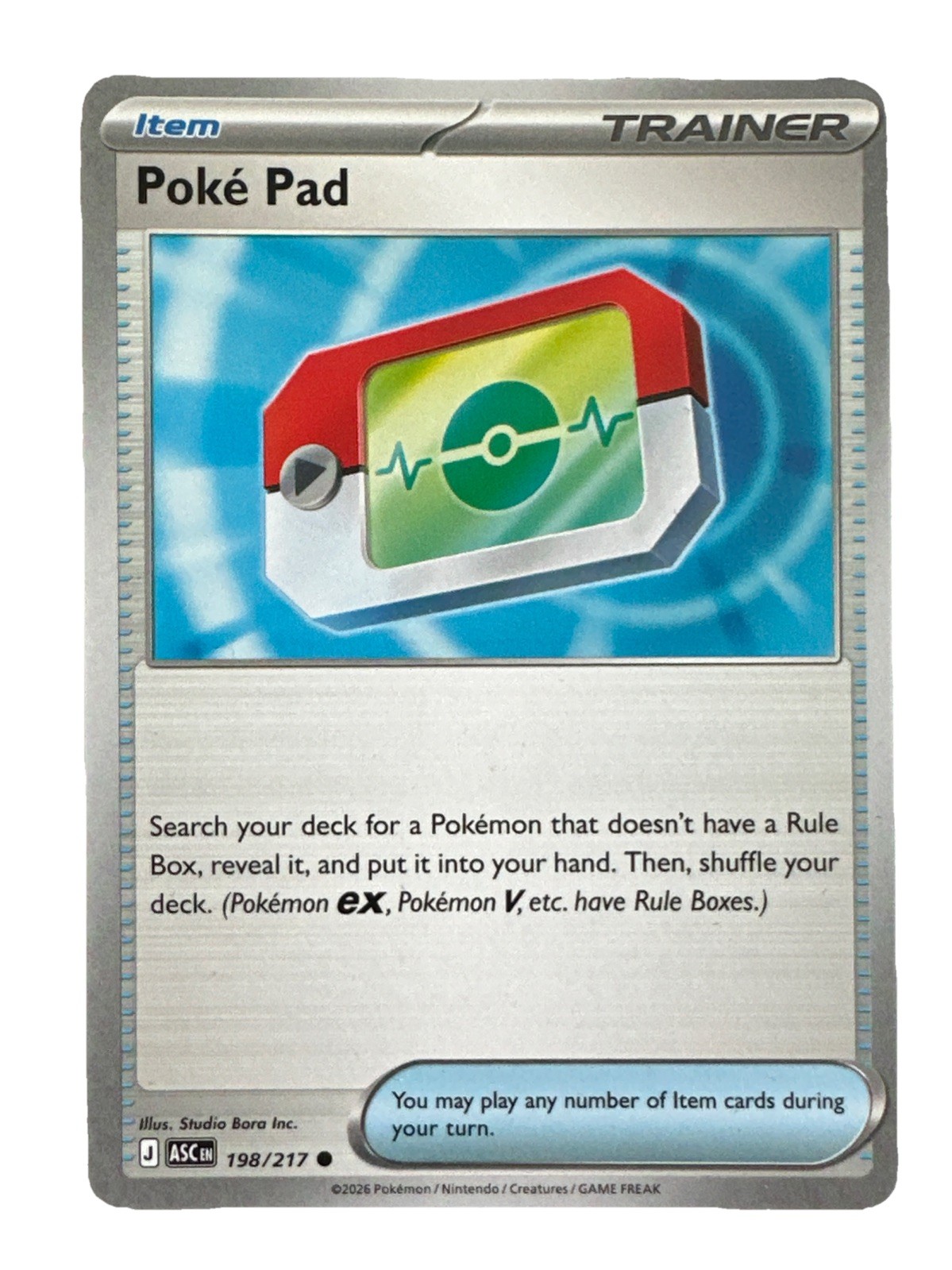 Pokémon TCG Ascended Heroes Poké Pad 198/217 English Near Mint