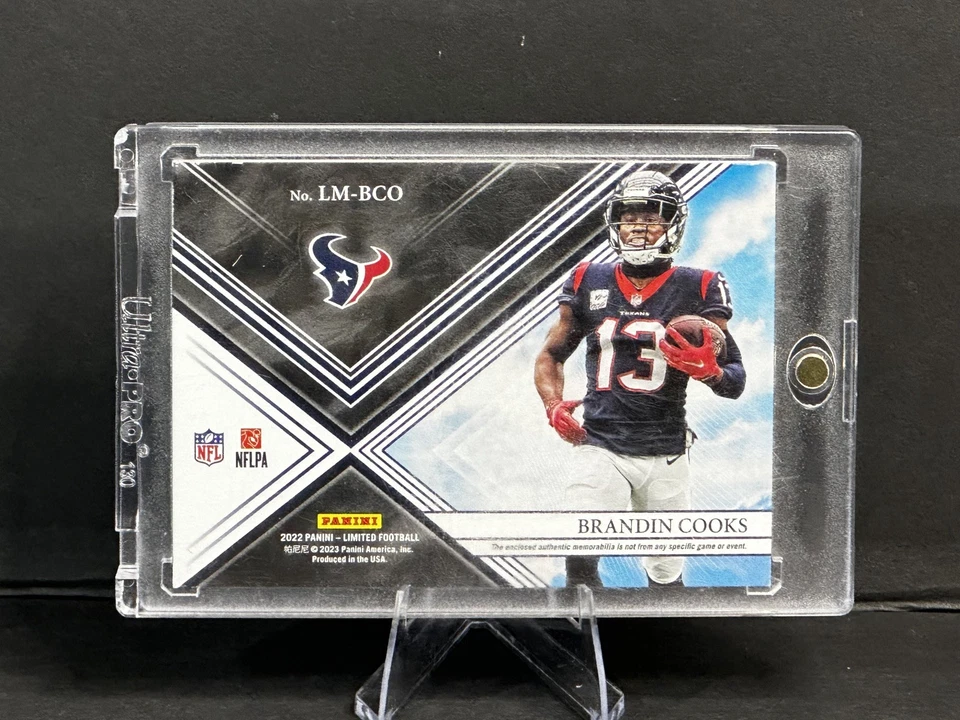 5/5 Brandon Cooks Limitless Nike Swoosh Patch - Green Foil - 2022 Panini Limited - Image 3 of 3