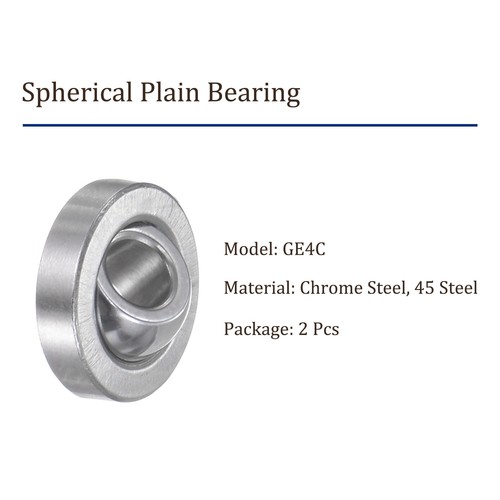 2 piezas GE4C cojinete liso esférico 3,8 mm x 12 mm x 5 mm prelubricado - Imagen 2 de 4