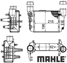 MAHLE CI381000S Ladeluftkühler LLK Turbokühler Kühler für Audi für Seat 