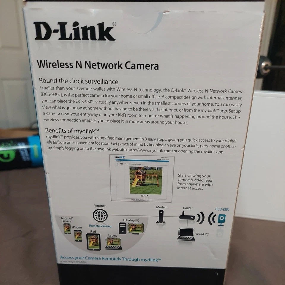 NEW D Link DCS-930L Network Camera Wi-Fi Home Security Viewing App Wireless - Image 2 of 4