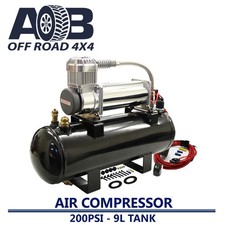 500 Air compressor 12V+ 9L tank + Rocker Switch + Pressure Switch Full System