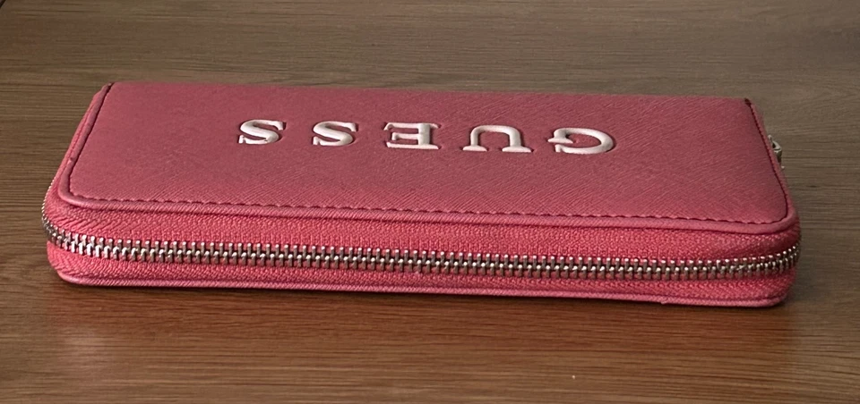 Guess Women Wallet Zip Around Closure Elegant Clutch Organizer,Dimension 8"x 4". - Image 2 of 4