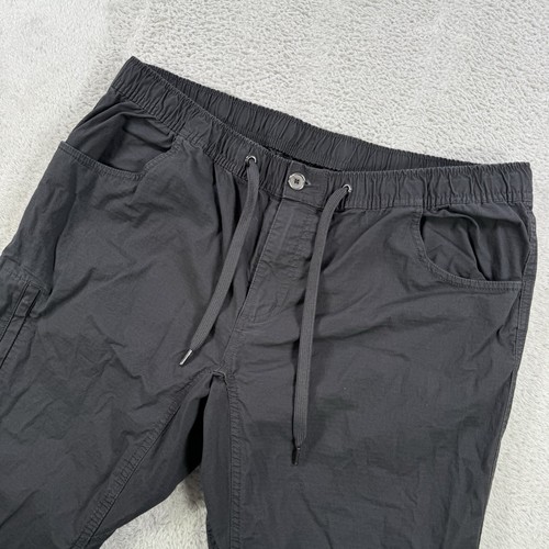 BYLT Pants Mens 2XL 34x34 Black Weekender Ripstop Jogger Drawstring Zip Pocket - Picture 2 of 13