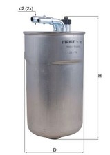 MAHLE Kraftstofffilter KL 792 Leitungsfilter für OPEL X15 S07 CORSA 84,5mm CDTI