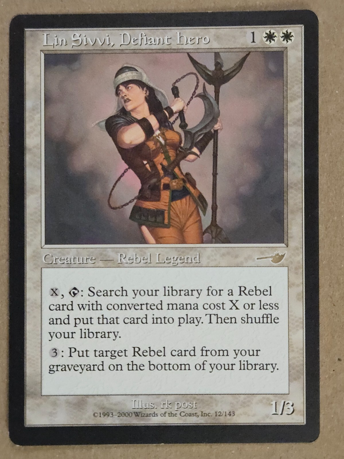 Lin Sivvi, Defiant Hero - Nemesis - Near Mint | MTG