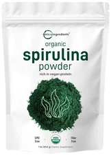 Micro Ingredients Organic Spirulina Powder, Arthrospira Platensis, Vegan Protein