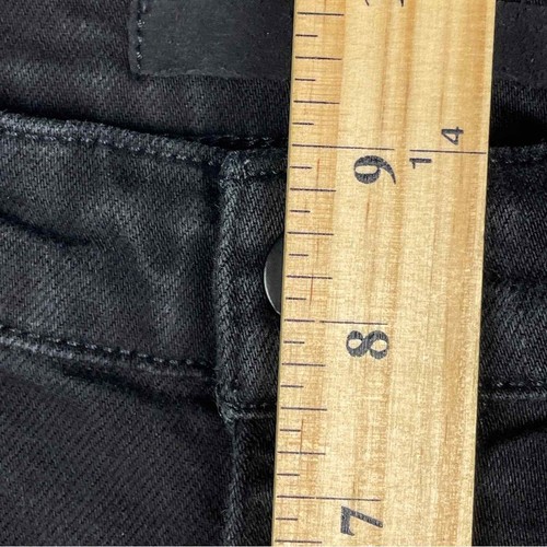 Joe's Jeans Becca Cropped Cuffed Jeans Black Denim Cotton Stretch Womens Size 29 - Picture 8 of 13