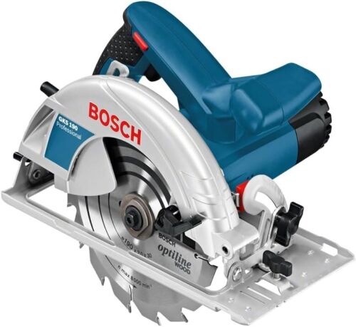 Scie circulaire manuelle Bosch Professional GKS 190 (1400 watts, lame de scie circulaire : 190 mm NEUVE - Photo 1/6