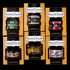 Creepy HORROR TEETH FANGS DENTURE Zombie Monster Pirate Costume Accessory-CHOOSE