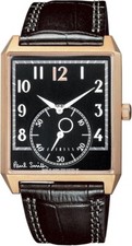 Paul Smith Watch West Minster Black Gold Square Men's Made in Japan New