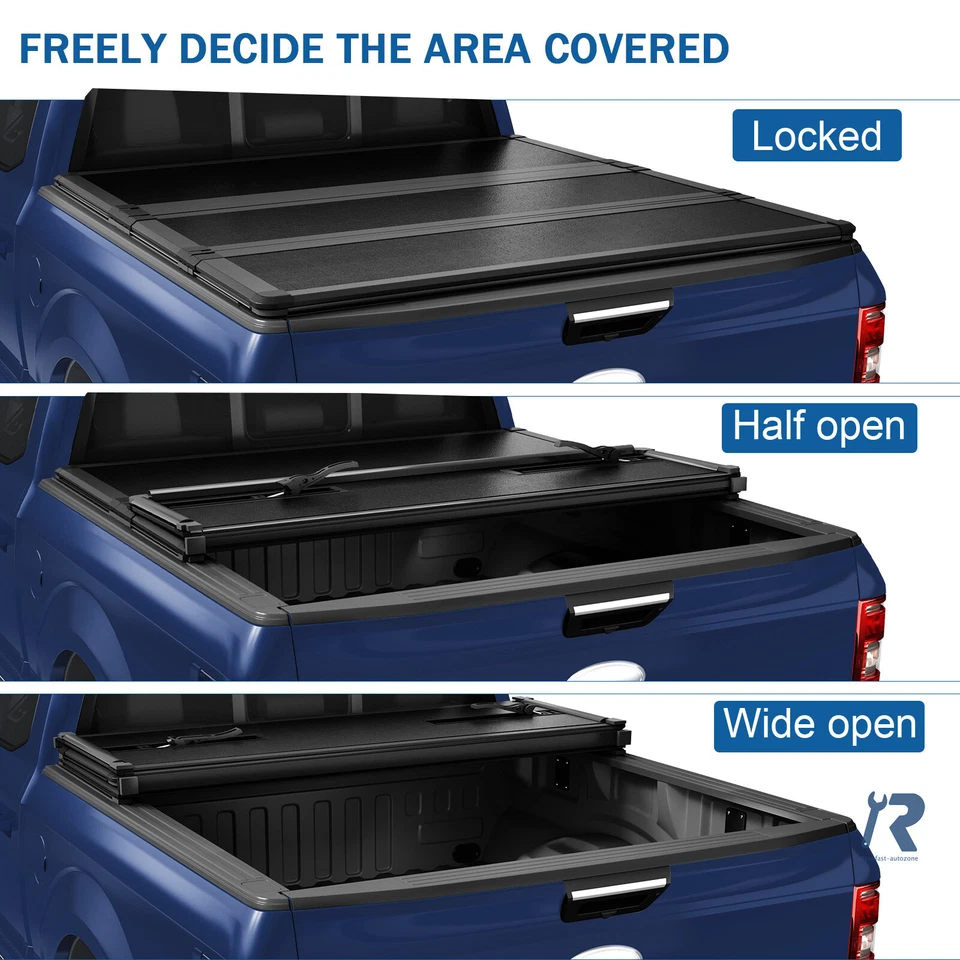 6.5' Soft Bed Roll-Up Tonneau Cover for Ford F250 F350 Super Duty Pickup 99-16 - Изображение 3 из 4